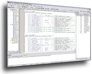 PC screen of embedded software